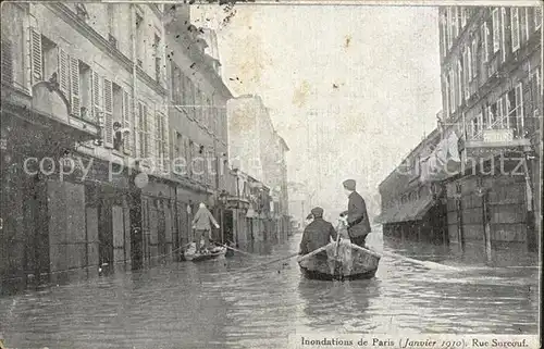 Paris Inondations Crue de la Seine Hochwasser Katastrophe Kat. Paris