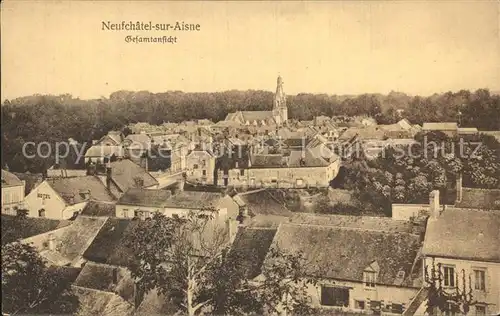 Neufchatel sur Aisne Gesamtansicht Kat. Neufchatel sur Aisne