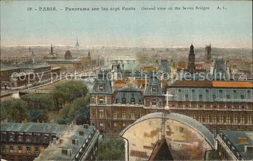 Paris Panorama sur les sept Ponts Kat. Paris