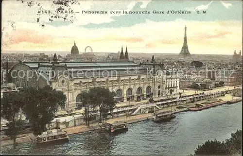 Paris Panorama vers la nouvelle Gare d Orleans La Tour Eiffel Kat. Paris