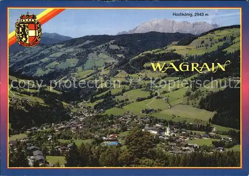 Wagrain Salzburg Panorama mit dem Hochkoenig Kat. Wagrain