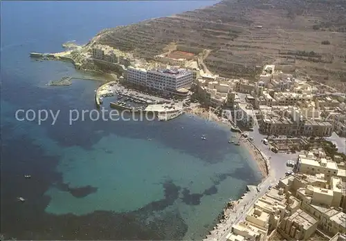 Gozo Malta Fliegeraufnahme Marsalforn Kat. Malta
