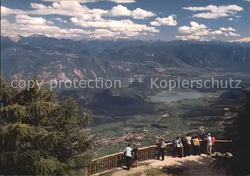 Kaltern See Blick vom Penegal Kat. Kaltern am See