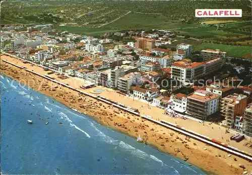 Calafell Fliegeraufnahme Strand Kat. Spanien