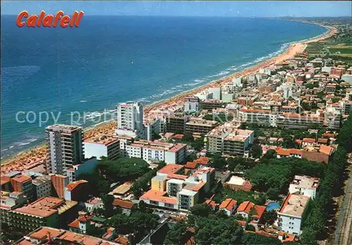 Calafell Fliegeraufnahme Strand Kat. Spanien