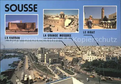 Sousse La Kasbah La Grande Mosquee Le Ribat Kat. Tunesien