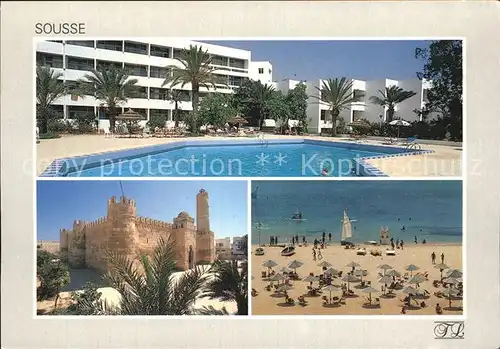 Sousse Hotel El Ksar Pool Burg Strand Kat. Tunesien