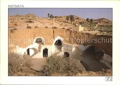 Matmata Raststaette der Berber Kat. Tunesien