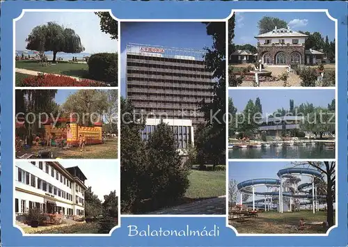 Balatonalmadi Hotel Aurora Strand Spielburg Park Bootshafen Rutschbahn Kat. Balatonalmadi