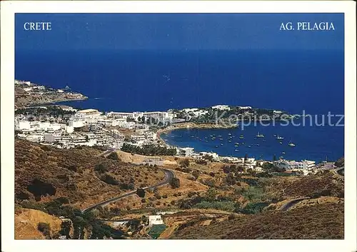 Agia Pelagia Fliegeraufnahme Kat. Insel Kreta