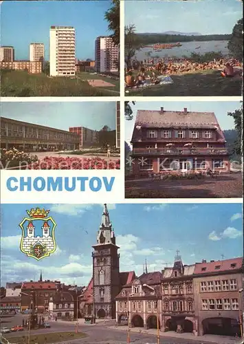 Chomutov Strand Kirche Altstadt Kat. Komotau