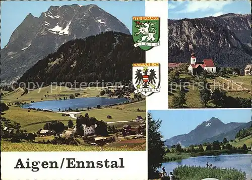 Aigen Ennstal Steiermark Putterer See Grimming Hohenberg  Kat. Aigen im Ennstal