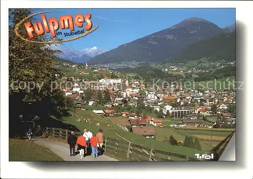 Fulpmes Tirol Stubaital mit Telfes Mieders und Patscherkofel Kat. Fulpmes