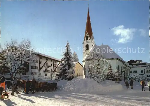 Seefeld Tirol mit Pfarrkirche St. Oswald Kat. Seefeld in Tirol