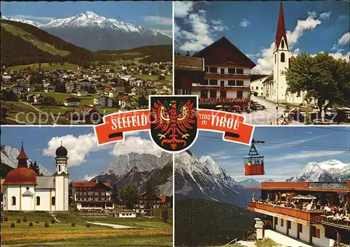 Seefeld Tirol gegen Hocheder Seilbahn Seekirchl Rosshuette Kat. Seefeld in Tirol