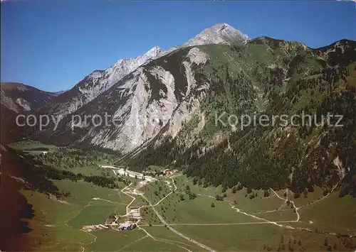 Stans Tirol Alpengasthof Binsalm Fliegeraufnahme Kat. Stans