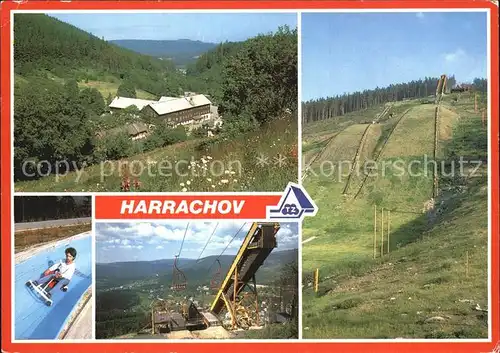 Harrachov Harrachsdorf Sommerrodelbahn und Sprungschanze Kat. Harrachsdorf