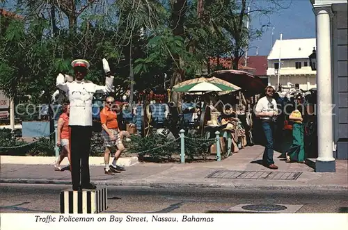 Nassau Bahamas Traffic Policeman on Bay Street