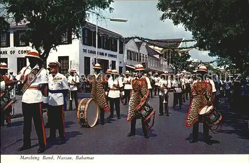 Nassau Bahamas Colorful marching band