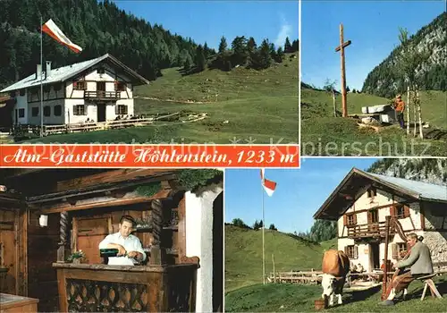 Woergl Tirol Alm Gaststaette Hoehlenstein Kuh Kreuz
