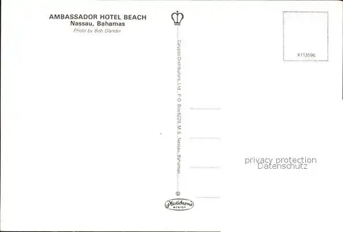 Nassau Bahamas Ambassador Hotel Beach