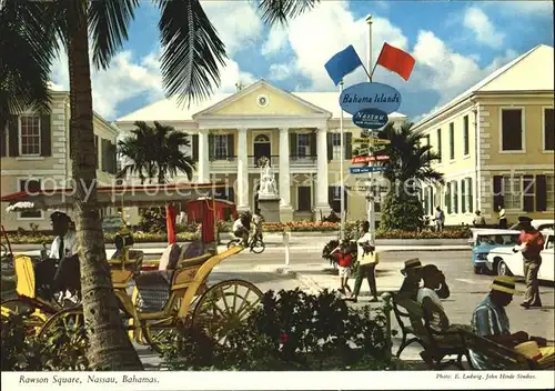 Nassau Bahamas Rawson Square Droschke Denkmal