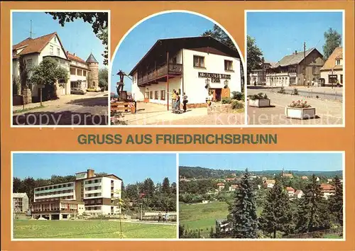 Friedrichsbrunn Harz HO Gaststaetten Klobenberg Baude FDGB Betthaus uebersicht Kat. Friedrichsbrunn