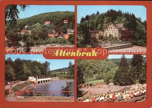 Altenbrak Harz Teilansicht Luftkurort Rolandseck Bergschwimmbad Waldbuehne Kat. Altenbrak