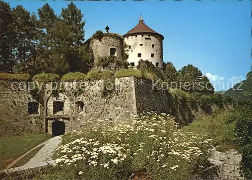 Kufstein Tirol Festung Blick auf Pfauenschweif und Kaiserturm Kat. Kufstein