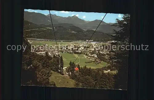 Kufstein Tirol Sesselbahn Wilder Kaiser mit Blick auf Kufstein Sparchen gegen Bruennstein Mangfallgebirge Kat. Kufstein