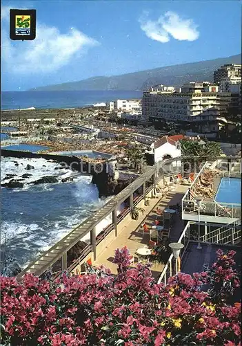 Puerto de la Cruz Piscinas y Panoramica de la Costa Kat. Puerto de la Cruz Tenerife
