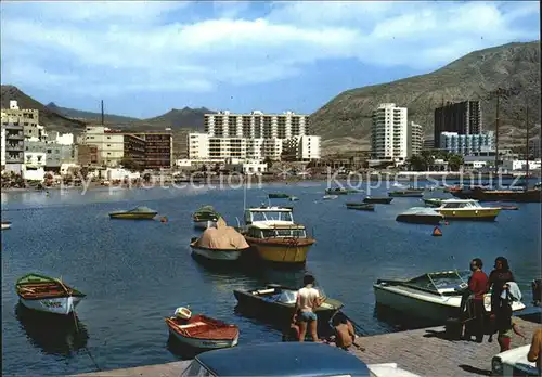 Los Cristianos Bahia y vista parcial Bucht Kat. Tenerife Islas Canarias