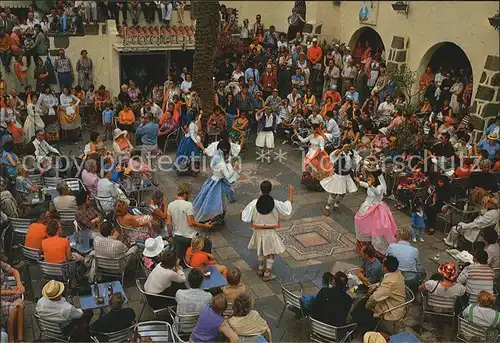 Gran Canaria Pueblo Canario Bailes tipicos Spanische Taenze Folklore Kat. Spanien