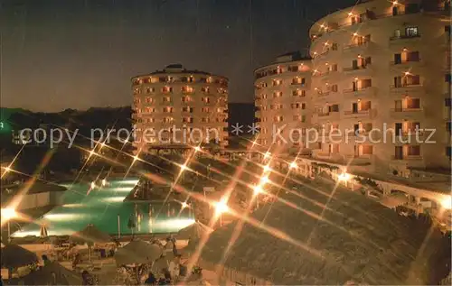 Playa del Ingles Gran Canaria Hotel Waikiki Swimming Pool Nachtaufnahme Kat. San Bartolome de Tirajana