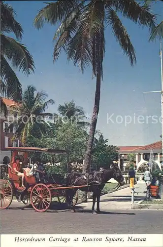 Nassau Bahamas Horsedrawn Carriage at Rawson Square