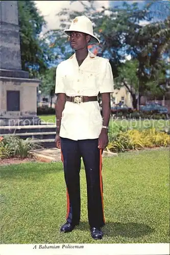 Nassau Bahamas Bahamian Policeman