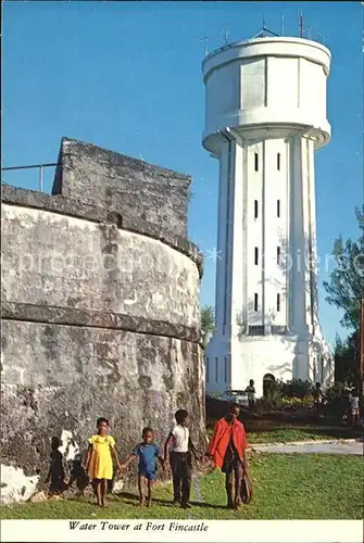 Nassau Bahamas Water Tower at Fort Fincastle built in 1793 on Bennets Hill aerial view