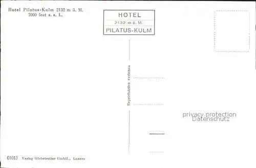 Pilatus Kulm Hotel Kat. Pilatus Kulm