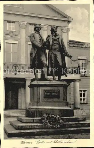 Weimar Thueringen Goethe Schiller Denkmal Kat. Weimar