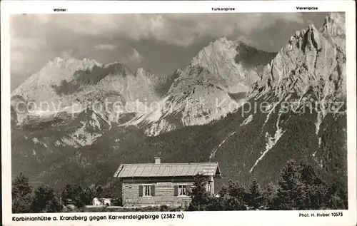 Mittenwald Karwendel Tirol Korbinianhuette Kranzberg Kat. Schwaz