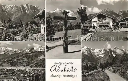 Garmisch Partenkirchen Almhuette Panoramen Kat. Garmisch Partenkirchen