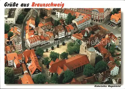 Braunschweig Magniviertel Luftaufnahme Kat. Braunschweig