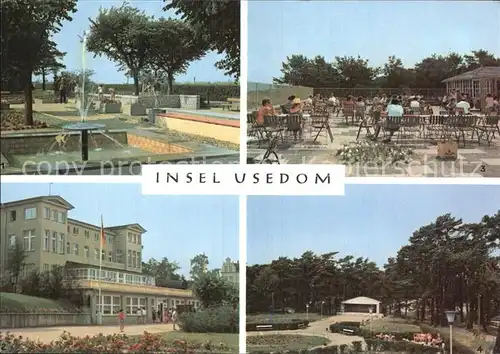 Usedom Zinnowitz Haus Schmirgal Trassenheide Kurpark Strandhalle Kat. Usedom