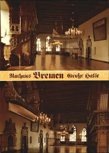 Bremen Rathaus Grosse Halle Kat. Bremen