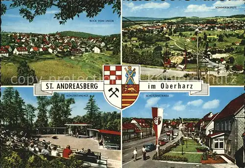 Andreasberg Harz St Konzertanlage Schuetzenstrasse Sommerskipiste  Kat. Sankt Andreasberg