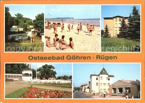 Goehren Ruegen Ostseebad Strand FDGB Erholungsheim Konzertgarten Kat. Goehren Ostseebad Ruegen