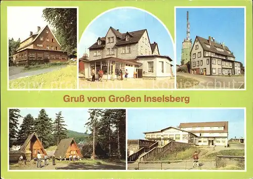 Grosser Inselsberg Jugendherberge Wanderhuetten Berggasthof Stoehr Kat. Brotterode