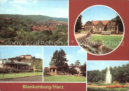 Blankenburg Harz Museum Kleines Schloss Stadtpark Thiepark Kat. Blankenburg
