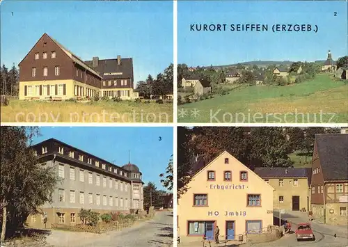 Seiffen Erzgebirge FDGB Berghof Erzgebirgisches Spielzeugmuseum Kat. Kurort Seiffen Erzgebirge