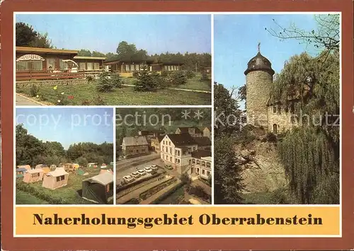Karl Marx Stadt Oberrabenstein Bungalowdorf Burg Rabenstein Campingplatz Kat. Chemnitz